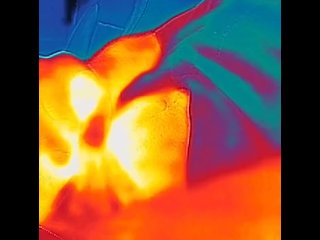 Flir cumming in car thermal video