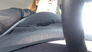 Stuffed Ssbbw Jiggling While Driving