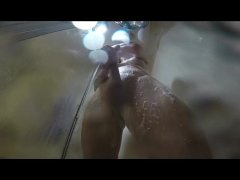 SHowertime fun...making sure I'm squeaky clean