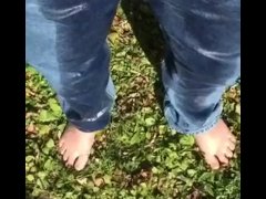 Peeing Myself in the Yard