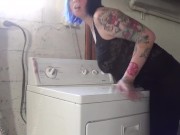 Preview 1 of Laundry Slut Humpfucks Her Dryer