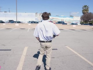Trickery - April O'Neil on her knees sucking dick to get out of a ticket screenshot number 0