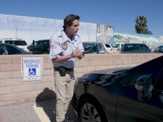 Trickery - April O'Neil on her knees sucking dick to get out of a ticket screenshot number 2