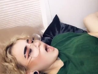 blonde, babe, loud moaning orgasm, teen masturbation
