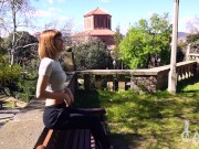 Preview 1 of POV Blowjob teen cum mouth in the park