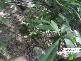 SHE SHOWS ME HER TITS IN PUBLIC - FUCKING_IN THE JUNGLE - SWAMATEURCOUPLE