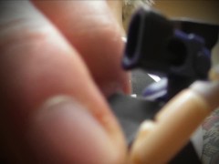 Giantess Enjoys A Snack Of Tiny Men