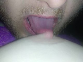 pov, nipple licking, big tits, bbw