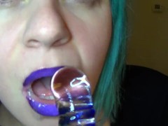 Oral Fixation: Mouth & Glass Dildo - Screenshot 10 of 16 - Mouth Fetish