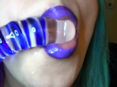Oral Fixation: Mouth & Glass Dildo - Screenshot 11 of 16 - Butt