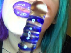 Oral Fixation: Mouth & Glass Dildo - Screenshot 15 of 16 - Mouth Fetish
