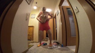 4k - Живая кукла с Odlo Bicycle-Body - поместите в тело