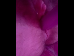 FtM barely fits dildo in tight and wet boi pussy