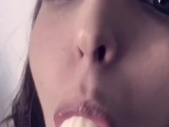 Deepthroating bananas - Screenshot 8 of 16 - Blowjob