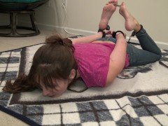 Handcuffed, shackled, and in TOE CUFFS!