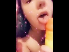 Tongue P¡erc¡ng D¡ldo §uck Teaze
