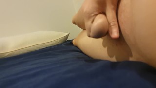 Jerking off in bed