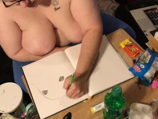 bbw, big tits, fetish, art fetish