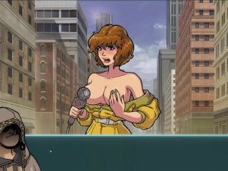 cartoon, big tits, anime, hot redhead