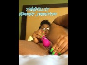 Preview 5 of Trini First Solo breaking in my new wand