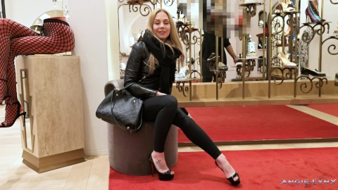 Shopping for new high heels in LOUBOUTIN SHOP