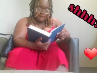 ebony public, black teen, school, library masturbation
