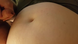 Pregnant belly worship
