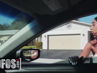 MOFOS - Stranded Teen Claire Black gets nude in the car screenshot number 0