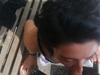 Copine étudiante chaude suce et baise_en levrette dans son legging PART 1