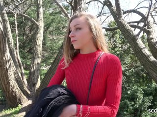 GERMAN SCOUT - SKINNY COLLEGE TEEN EMILY TALK TO FUCKAT STREET_CASTING