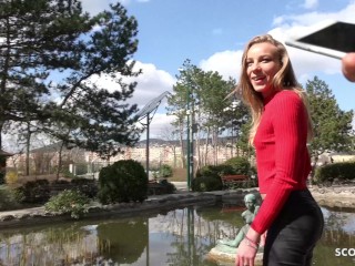 GERMAN SCOUT - SKINNY COLLEGE TEEN EMILY TALK_TO FUCK AT STREET CASTING