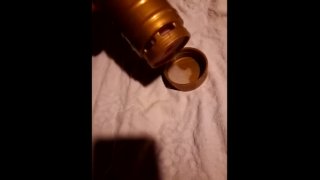 Merged a few videos of me filling up and creampieing a fleshlight