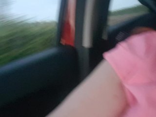 Couple Masturbating in theCar While Driving, Face_Reveal!