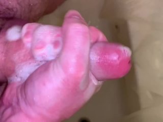 shower, masturbation, muscular men, handjob