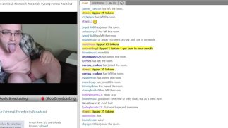 Self Facial auf Chaturbate! Webcam-Bildschirmaufnahme, hart nach dem Abspritzen