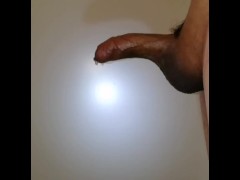 Jerkoff, no hands cum and another cumshot after that