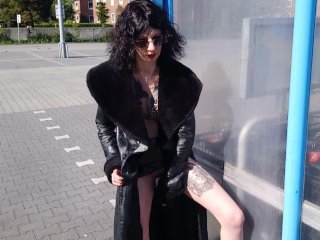 Slut_Lucy Ravenblood_Dildoing in Public