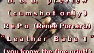 Prévia do BBB: Renee Pornero "Leather Babe 1" (apenas gozada)WMV withSloMo