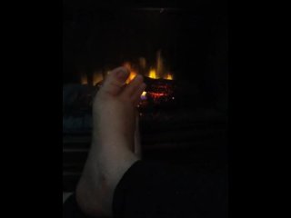 feet, amateur, solo female, fire