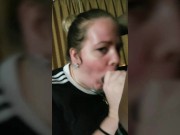 Preview 6 of Selfie stick blowjob with facial!!!!