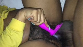 My Pussy Creams On Daddy Dick BBC Vibrating Toy