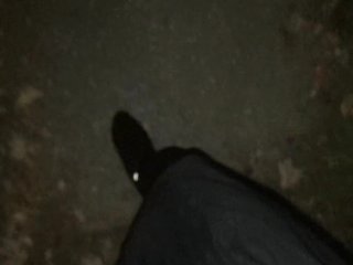First night walk in heels