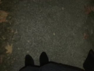First night walk in heels