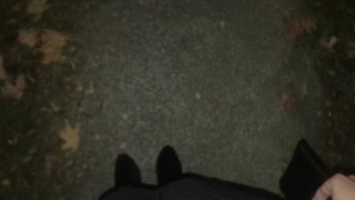 First night walk in heels