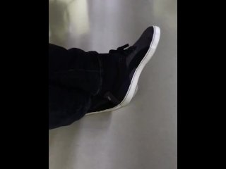 solo male, candid shoeplay, verified amateurs, socked shoeplay