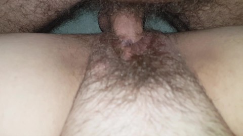 fucking my PINK hairy pussy