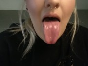 Preview 1 of long tongue drool porn