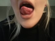 Preview 3 of long tongue drool porn