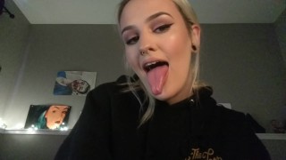long tongue drool porn