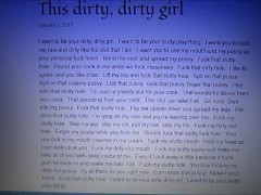 Read along w/ Lavish #4 - OhLavishOne reads 'This dirty, dirty girl' post